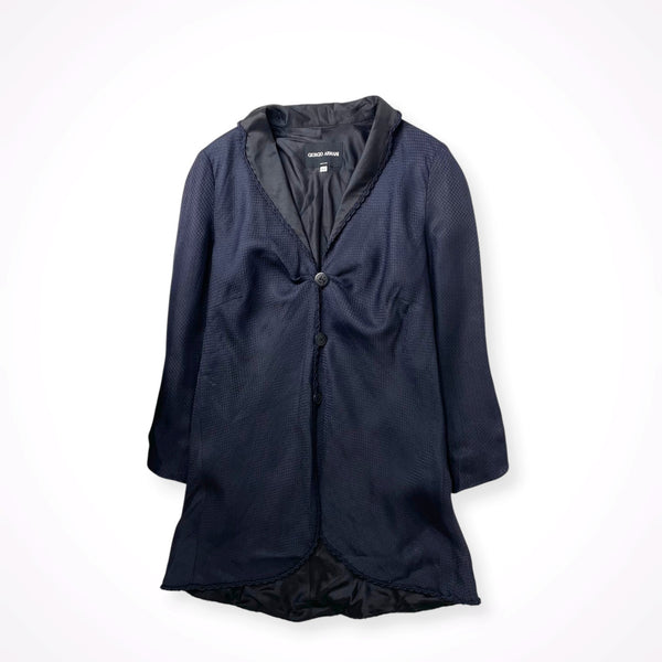 GIORGIO ARMANI / リネンMIXロングジャケット BORGO21 参考定価:350,000程度 SIZE:44