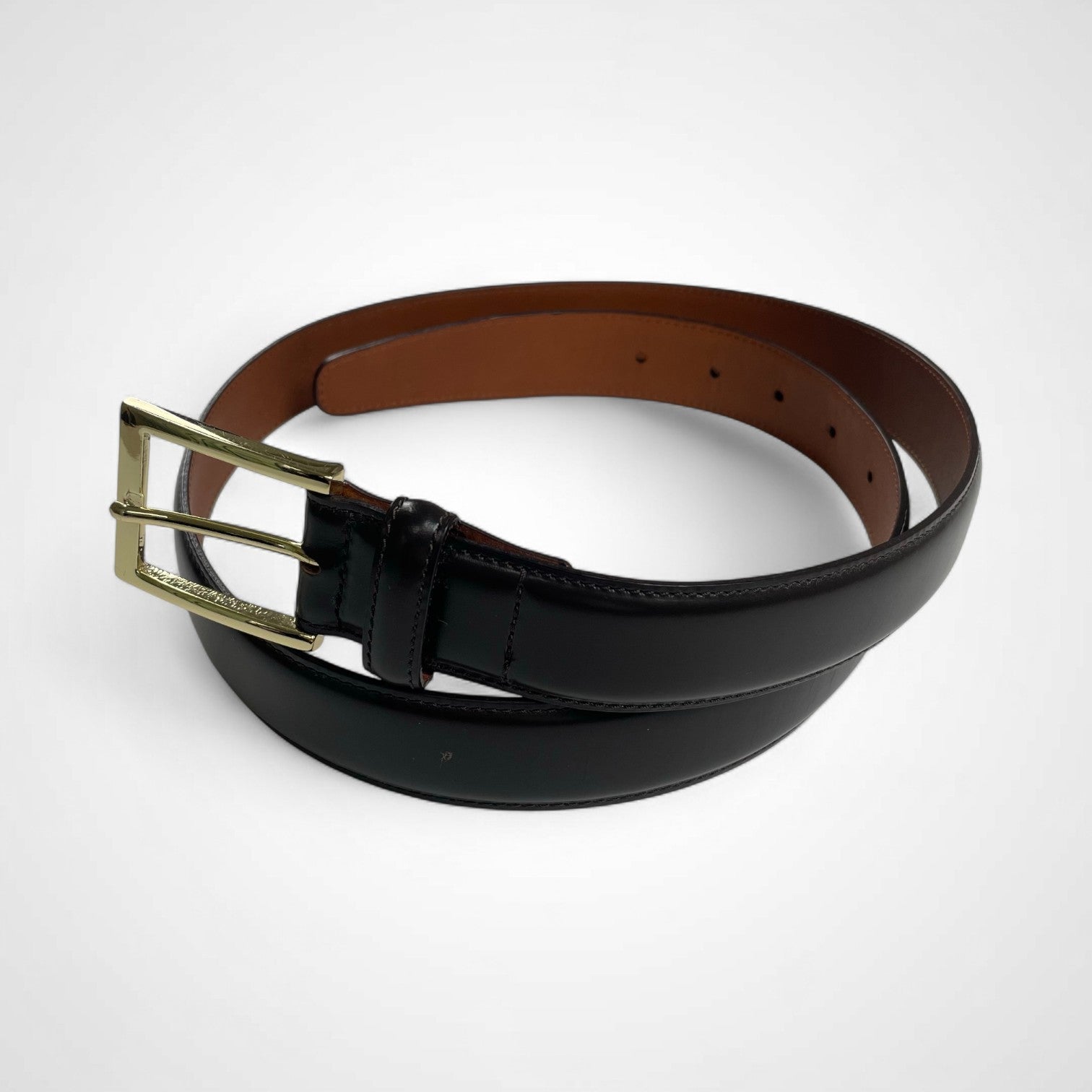 Brooks Brothers ブラウンレザーベルト ブルックスブラザーズ ベルト