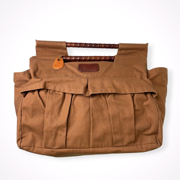 Brown Brown / キャンバス生地 ハンドルカゴバッグ 参考定価:24,000程度