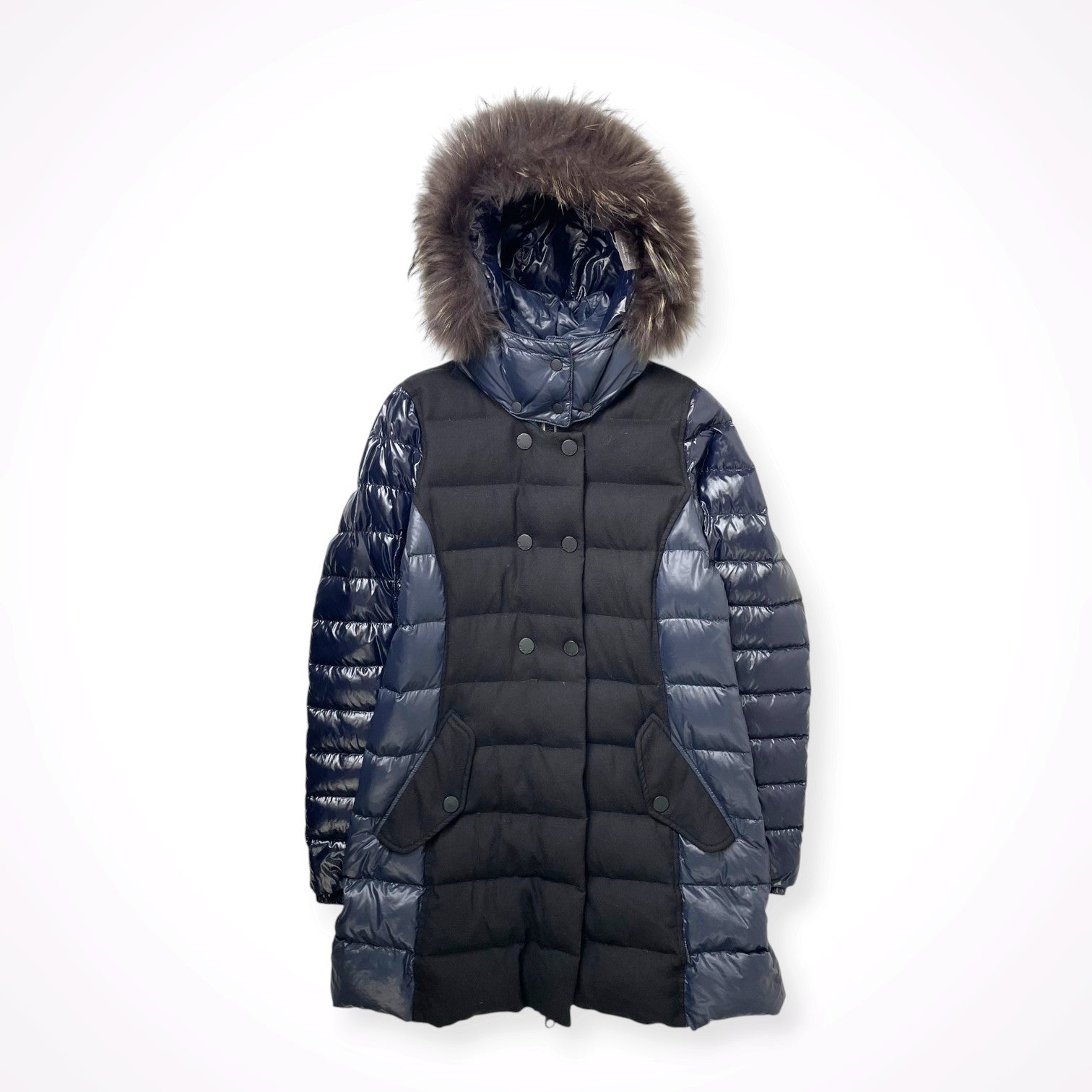 DUVETICA / ウールカシミヤMIX切替ダウンコート 参考定価：120,000程度