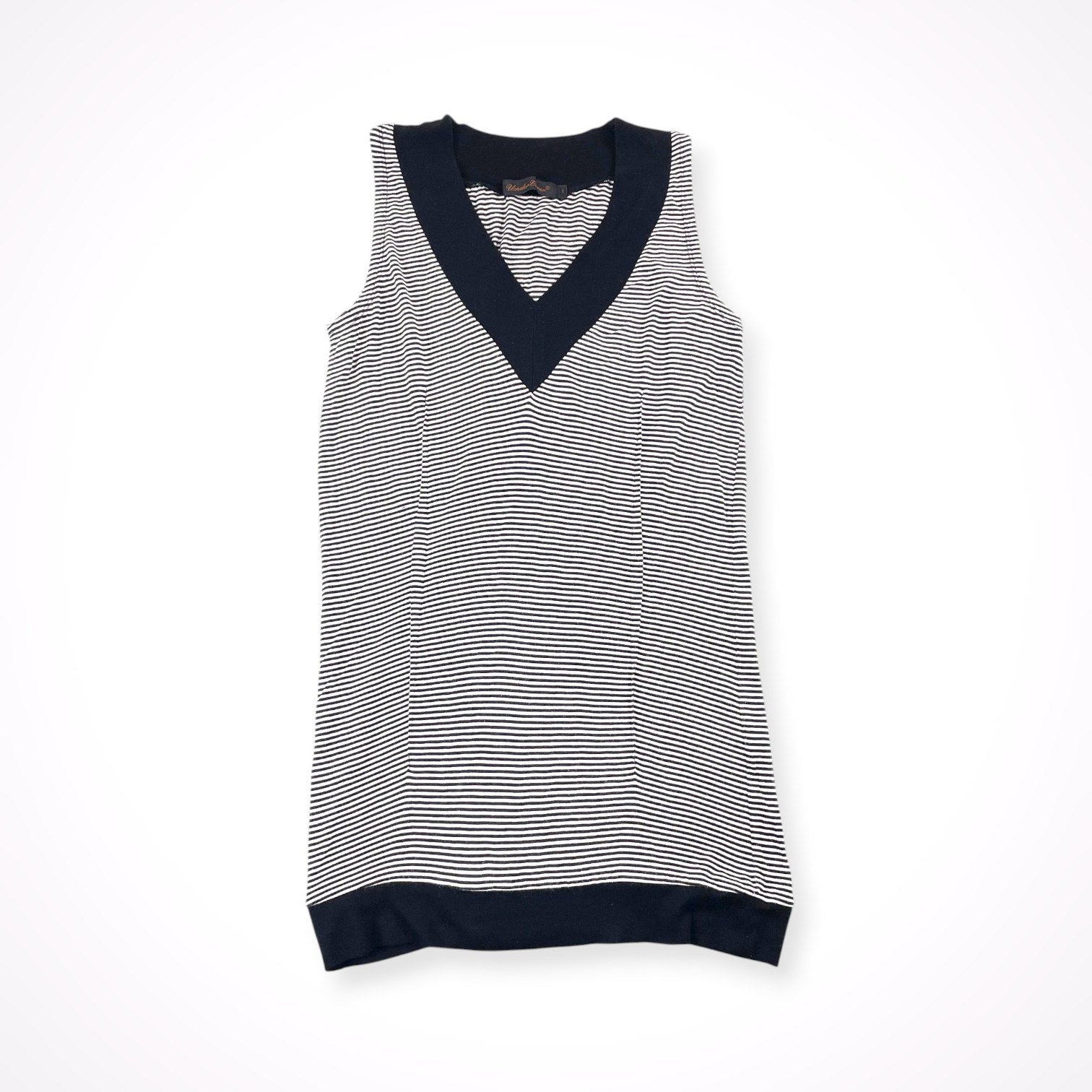 UNDERCOVER★07-08AW★シースルー×ニット★ニットとハイテク期無題 UnderCover / 07AW 無題期 ボーダーノースリーブカットソー SIZE:1