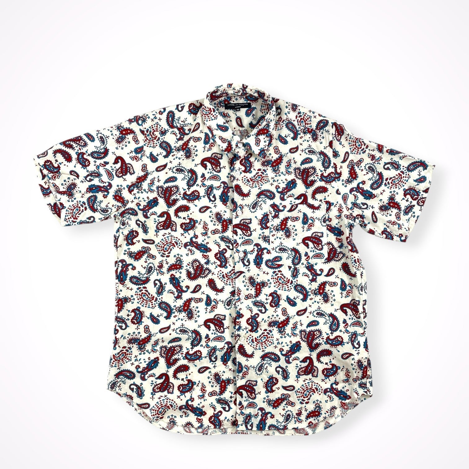 COMME des GARCONS HOMME ペイズリー柄 シャツ サイズM COMME des GARCONS HOMME / ペイズリーシャツ AD2006 SIZE:SS(M程度