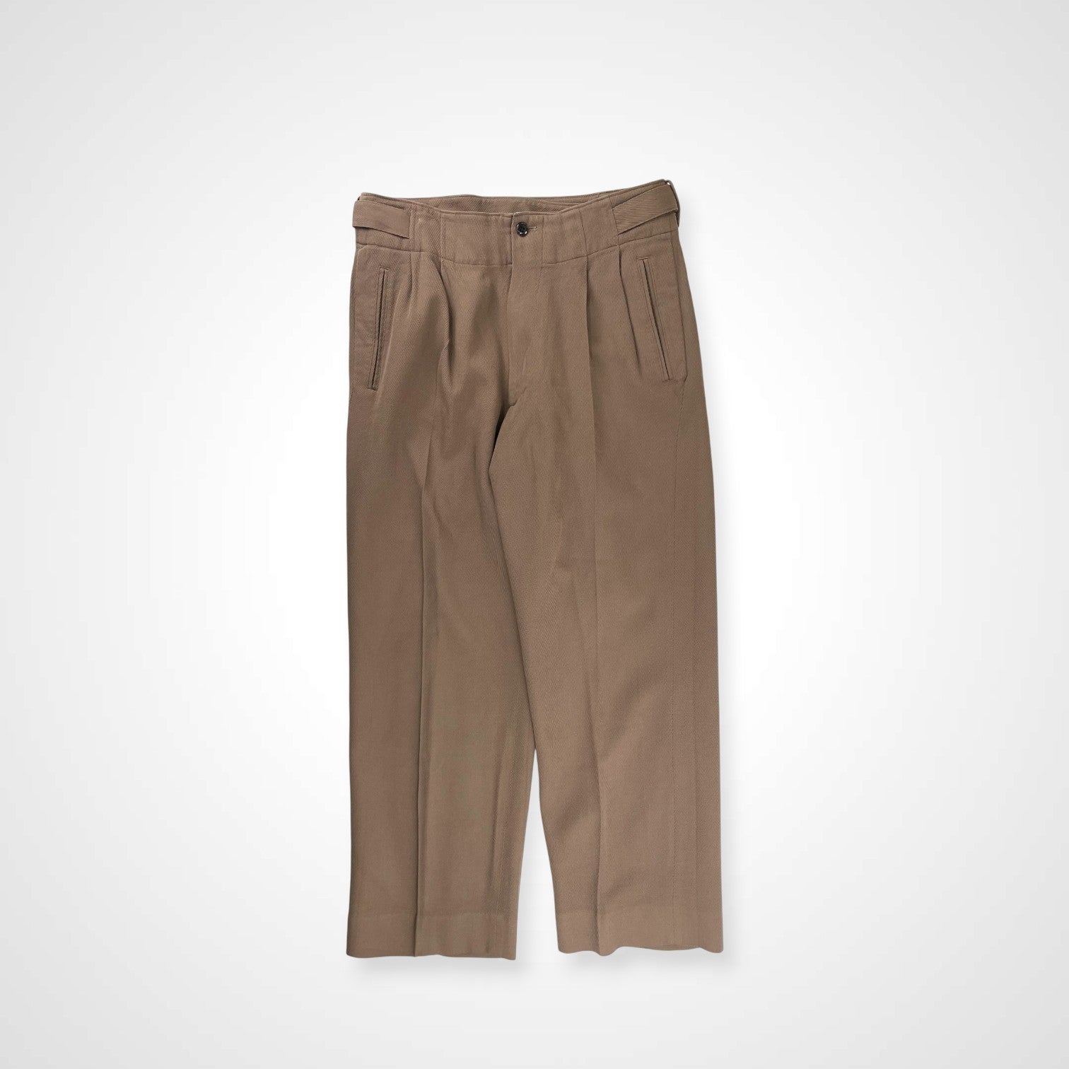 YOKE ヨーク / 2TUCK WIDE GURKHA TROUSERS ブラウン 参考定価：30,000