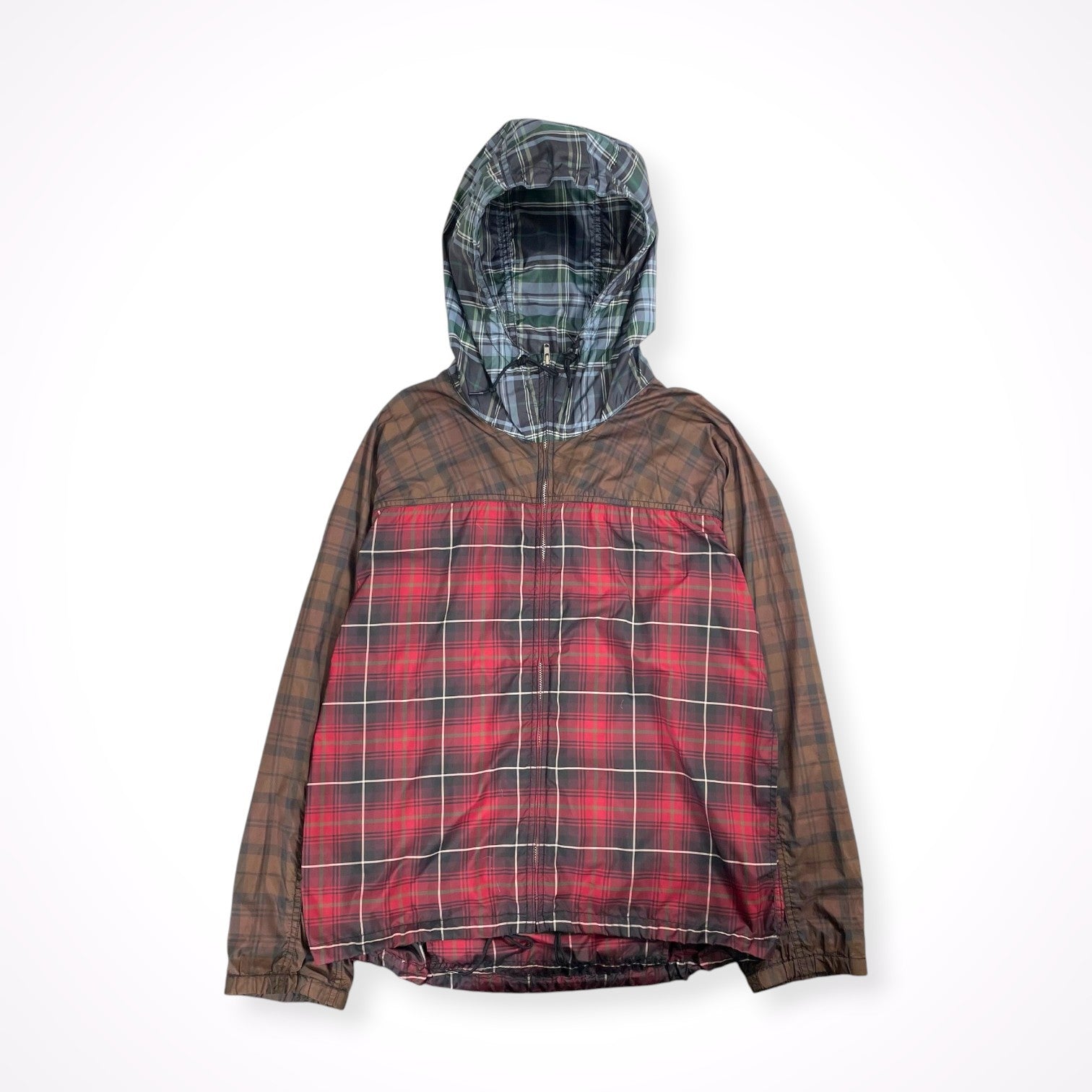 COMME des GARCONS SHIRT / 10AW マルチチェックジップパーカー コレクションピース SIZE:XS COMME des GARCONS SHIRT / 10AW マルチチェックジップパーカー