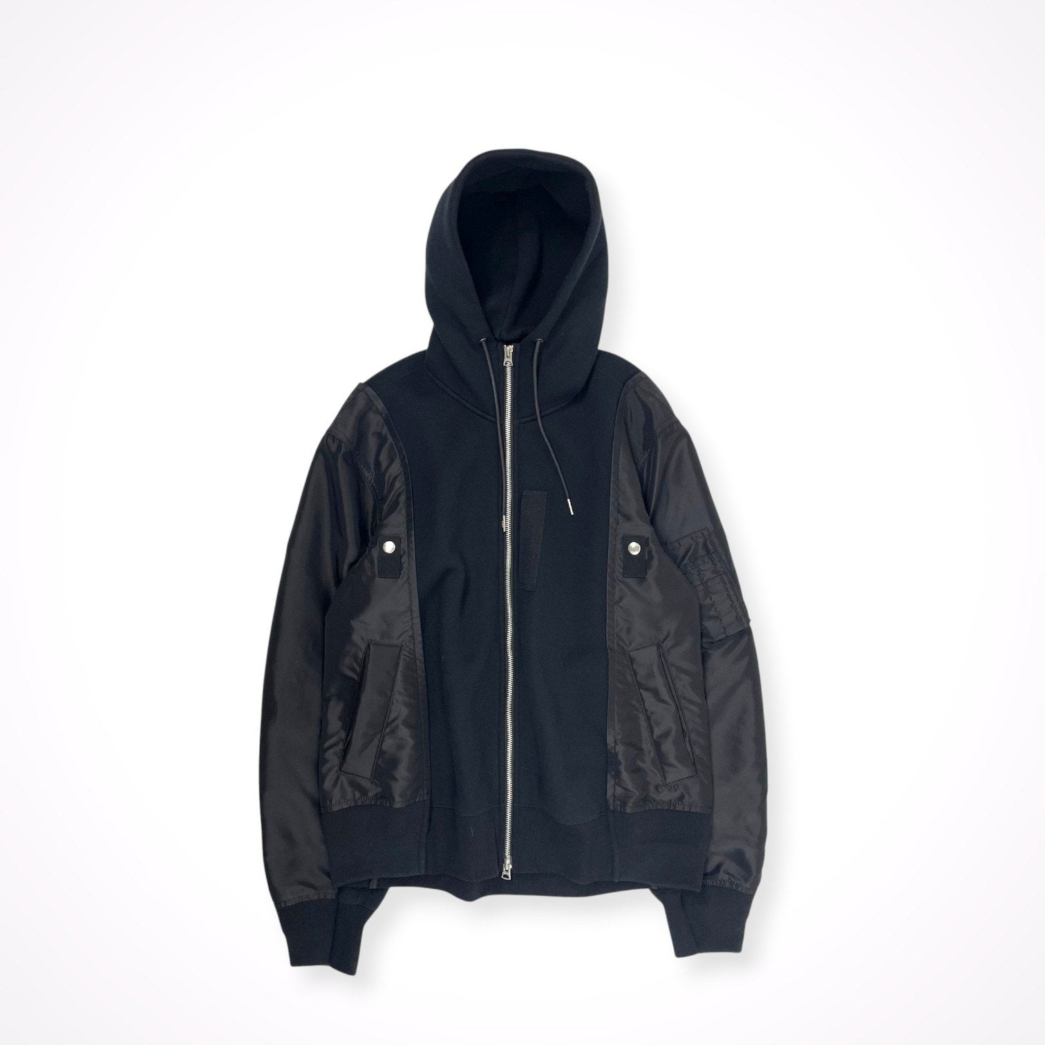 sacai / Sponge Sweat x Nylon Twill Hoodie 参考定価：80,000程度 