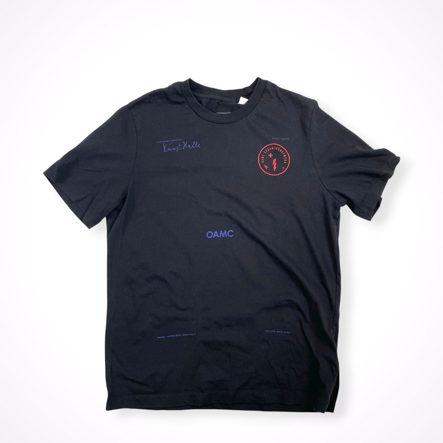 美品‼︎ OAMC グラフィックプリント 長袖Tシャツ ブラック XS OAMC / プリントTシャツ 参考定価：30,000程度 SIZE：XS(M程度) – BAUM