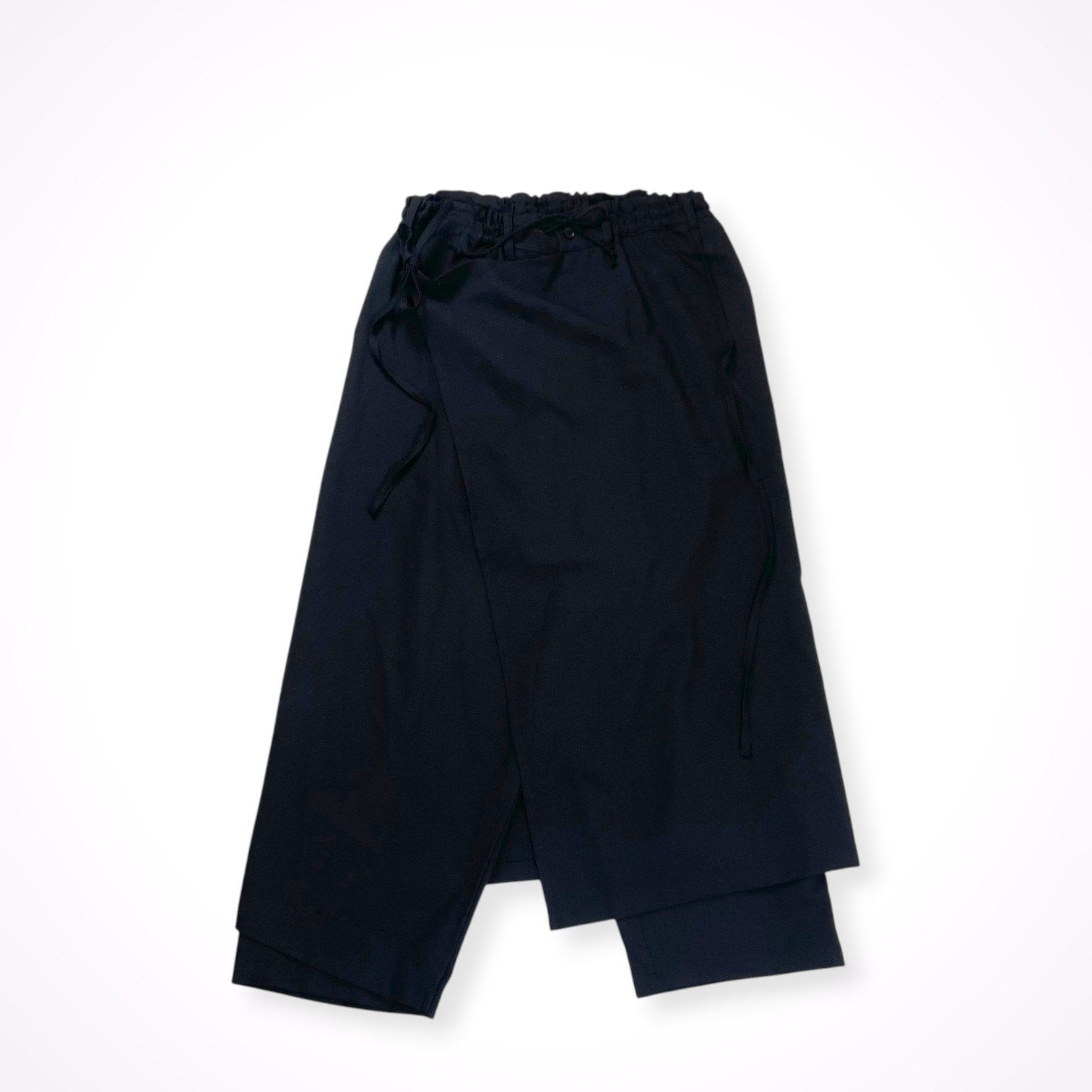 Yohji Yamamoto ラップパンツサイズ3 Ground Y yohji yamamoto / トロピカルウールラップパンツ ハカマ SIZE