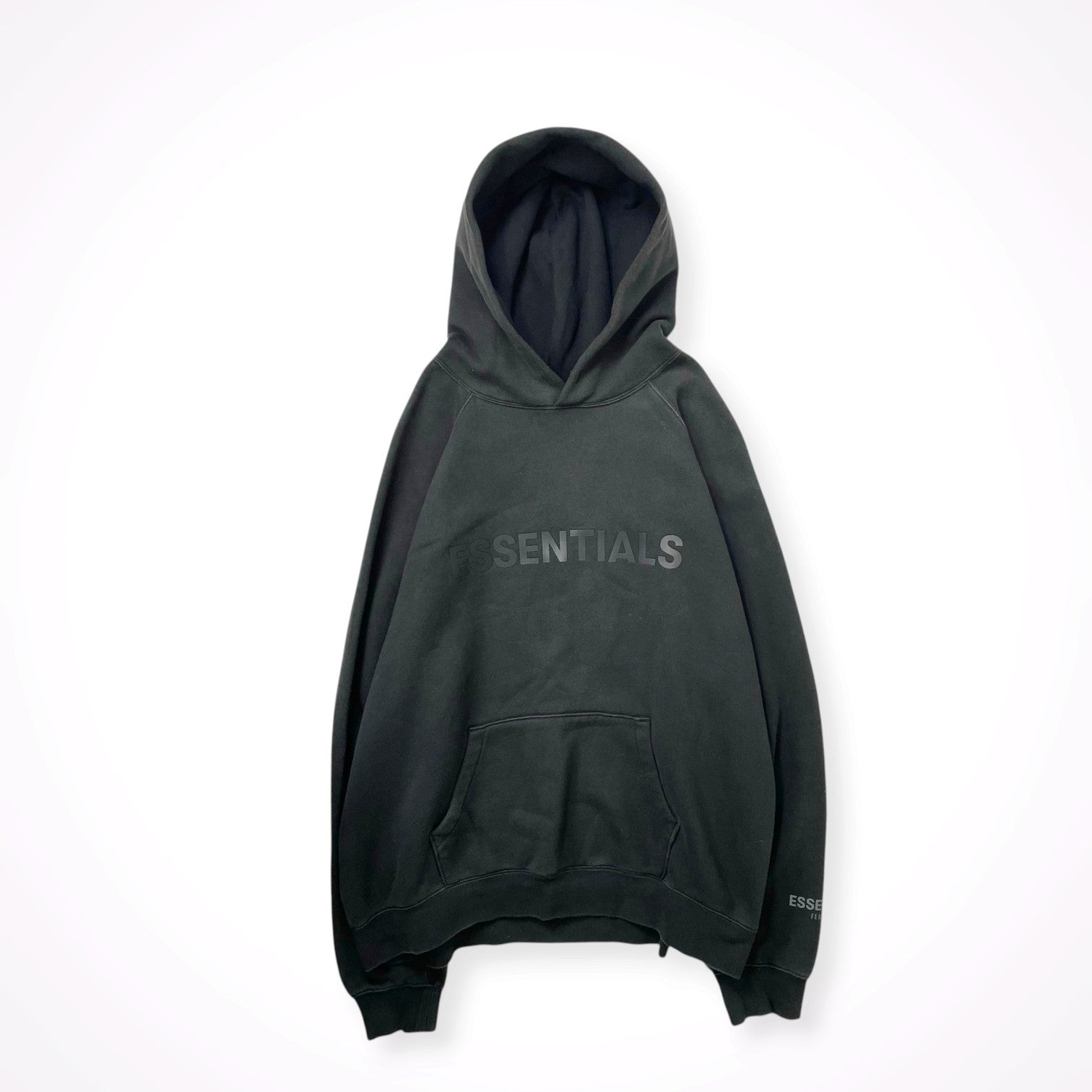 ESSENTIAL FEAR OF GOD / クロップドパーカー ブラック SIZE：XL 