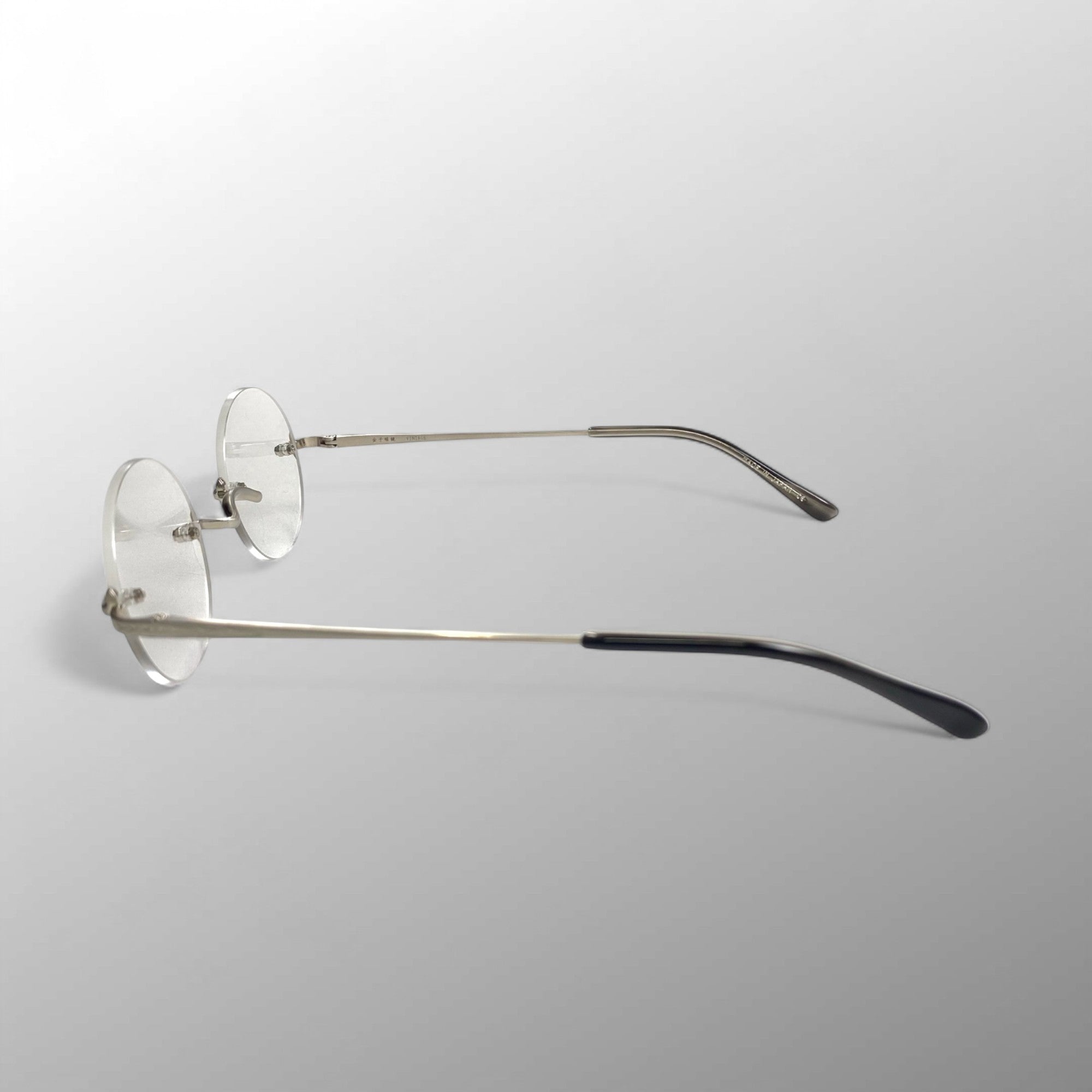 金子眼鏡 ヴィンテージシリーズ / 2ポイントリムレス 度なしクリアレンズ 参考定価:46,000+tax