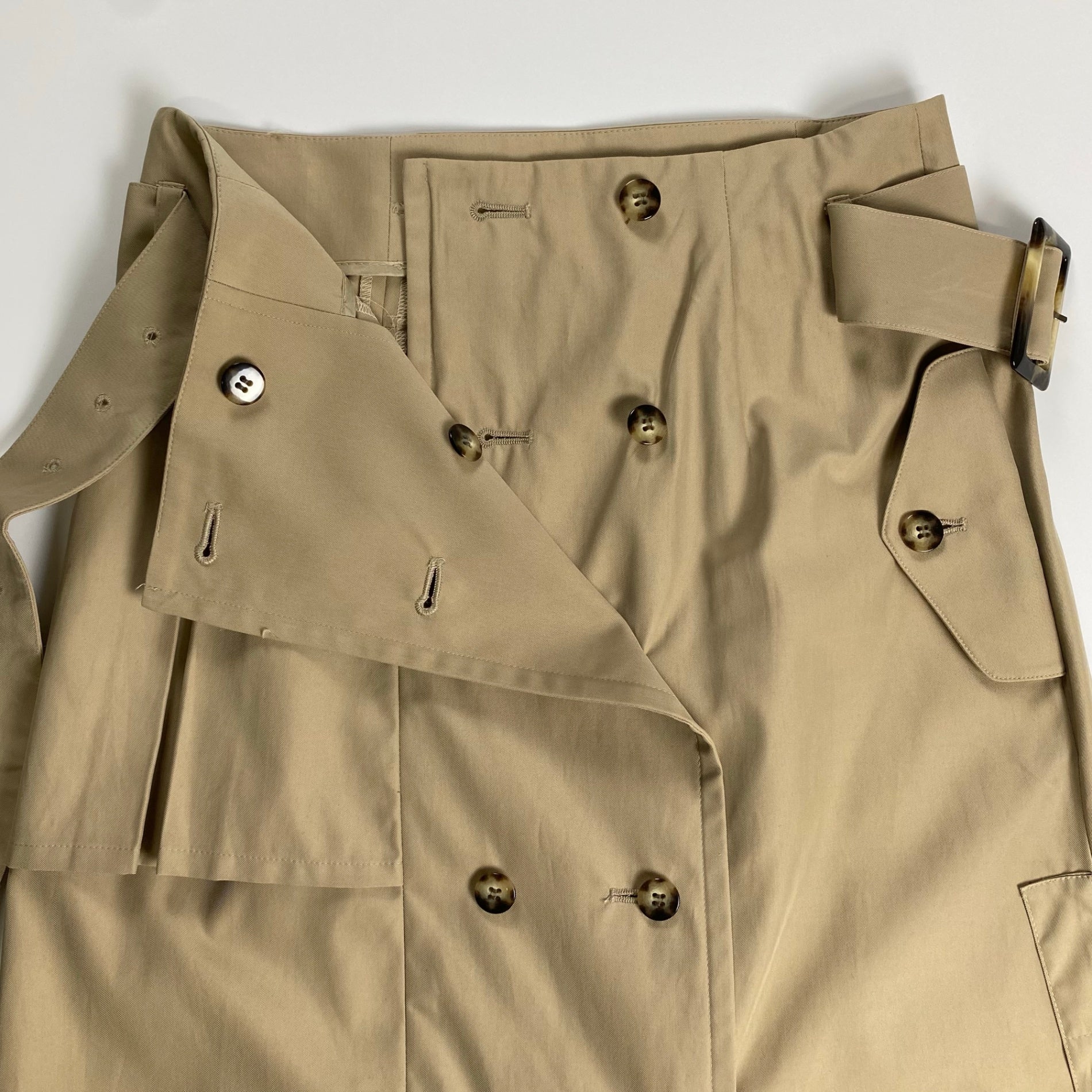 UN3D アンスリード / トレンチスカート ラップデザイン ベルト付 星玲奈さん着用 SIZE:38(M程度)