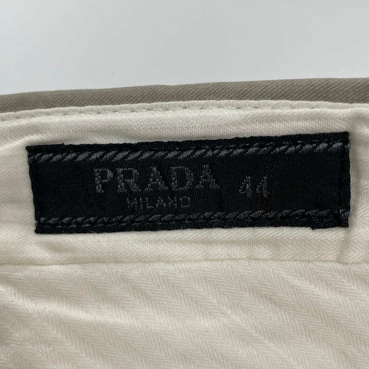 PRADA プラダ / コットンテーパードチノ ドレスチノスラックス 2010年製 SIZE：44