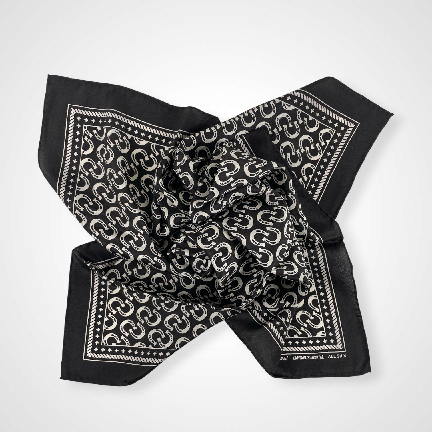 KAPTAIN SUNSHINE × BEAMS PLUS キャプテンサンシャイン ビームスプラス / Cowboy Silk Scarf タグ付 参考定価：18,000+tax