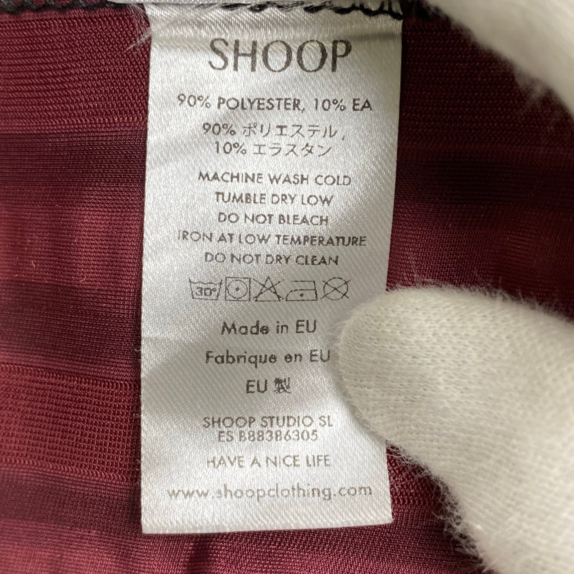 SHOOP シュープ / タートルネックカットソー ベロア SIZE:M