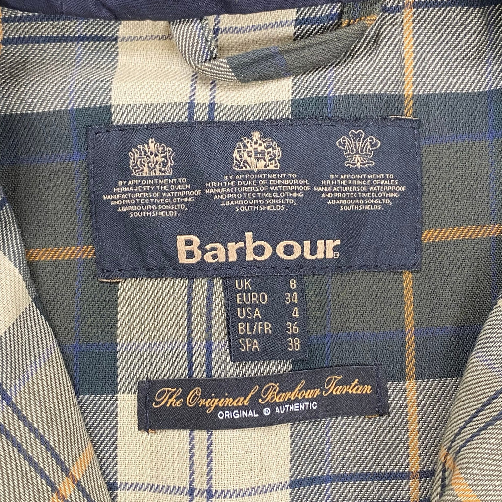BARBOUR バブアー / LADIES WAX DURHAM オリーブ タータンチェック SIZE:38(M程度)