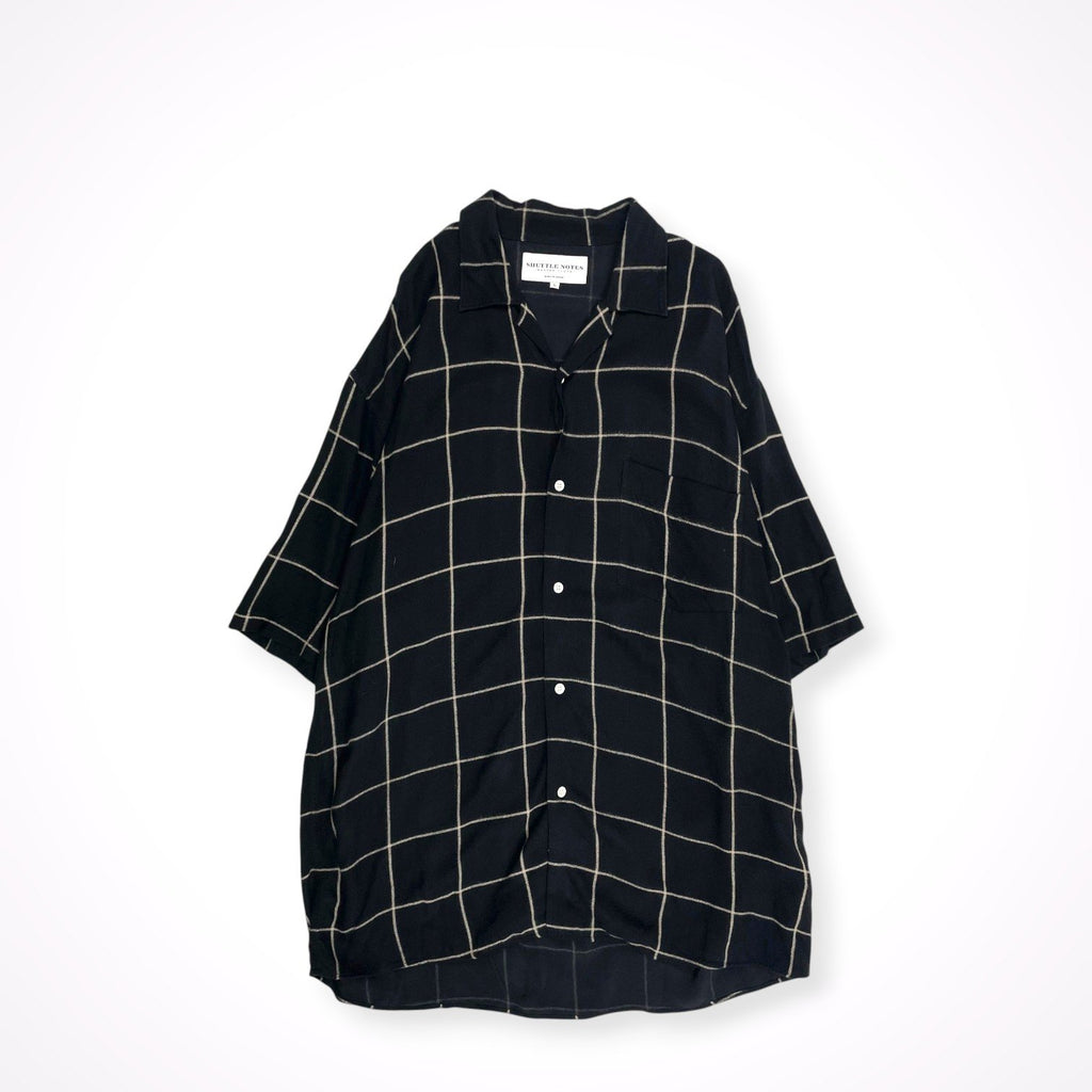 SHUTTLE NOTES / ソフトツイルオープンカラーシャツ 参考定価：18,000程度 SIZE:L