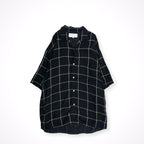 SHUTTLE NOTES / ソフトツイルオープンカラーシャツ 参考定価：18,000程度 SIZE:L