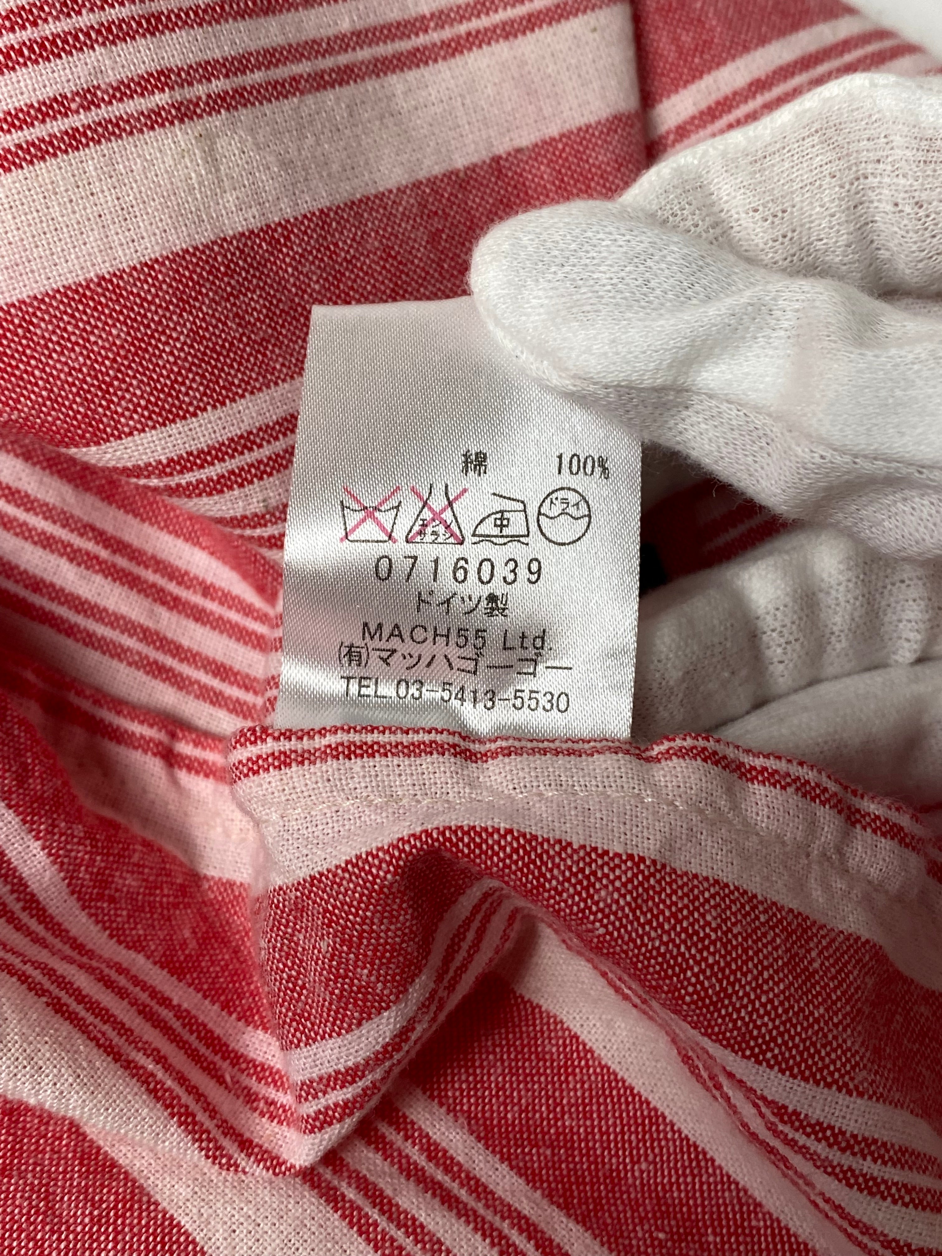 FRANK LEDER フランクリーダー コットン ストライプ シャツ