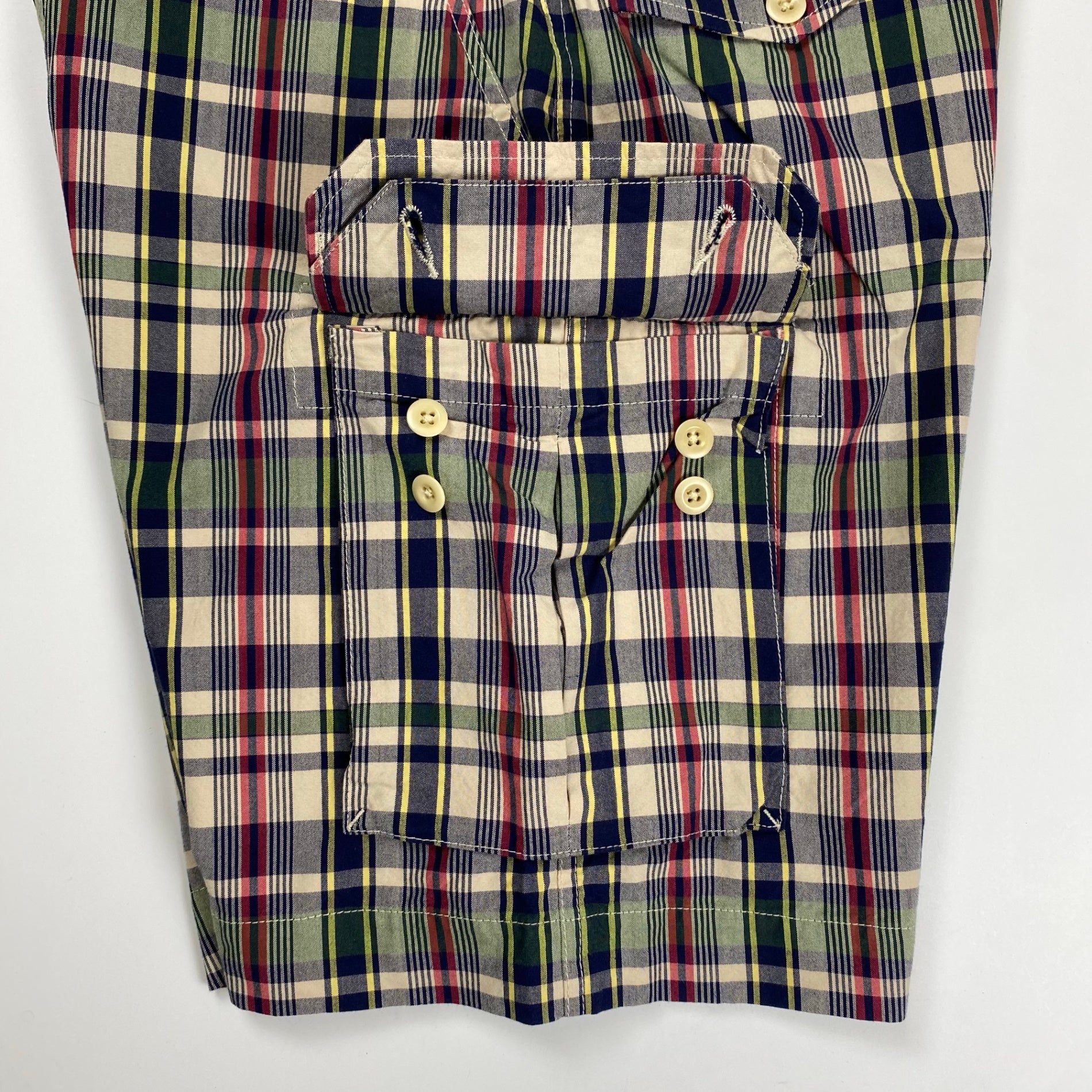 Polo by Ralph Lauren ポロ バイ ラルフローレン / ヴィンテージ マドラスチェック ハーフパンツ SIZE：33