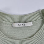 ANAYI / 紡毛ガーターペザントパフ プルオーバー 参考定価：26,000+tax SIZE:38