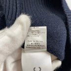 FRED PERRY フレッドペリー / スリーブロゴ ジャガードロゴニット SIZE:M