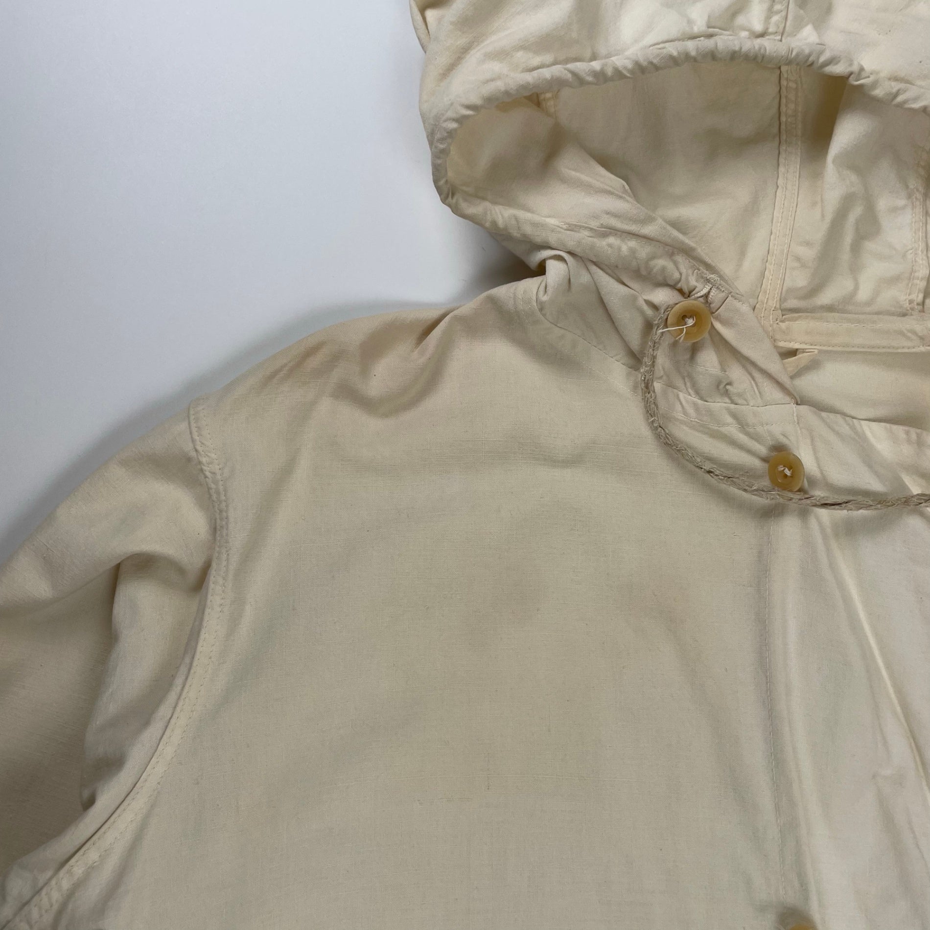 SWEDISH VINTAGE スウェーデン ヴィンテージ / 1940s M40 Snow Camo Parka スノーカモパーカー SIZE:L程度