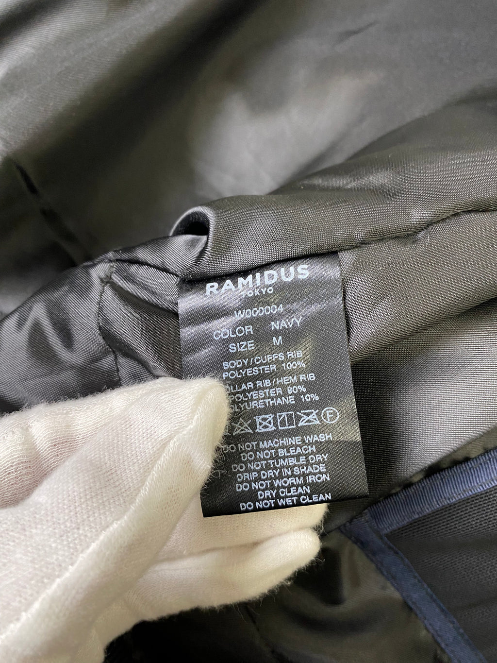 【極美品】RAMIDUS ラミダス FRAGMENT フラグメント MASTERNAVY マスターネイビー MA-1 BOMBER JACKET ジャケット ブルゾン サイズM