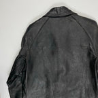 EURO VINTAGE ユーロヴィンテージ / 6-70s フレンチレザーカーコート ステアハイド デニム裏地 SIZE:M程度