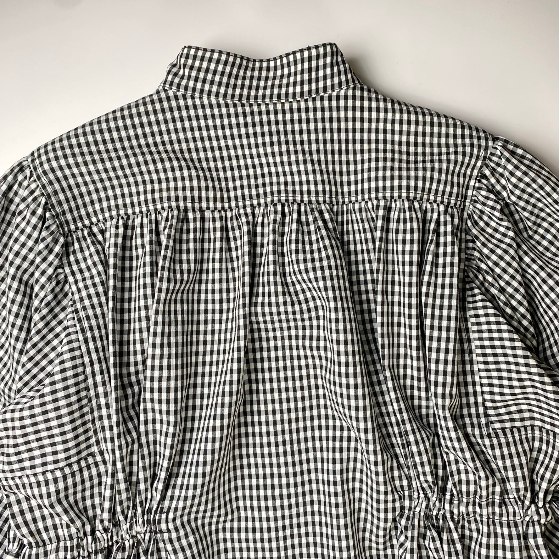 【美品】 AKTE アクテ / サイドコードロングシャツワンピース チェック柄 参考定価：18,000+tax  SIZE：FREE