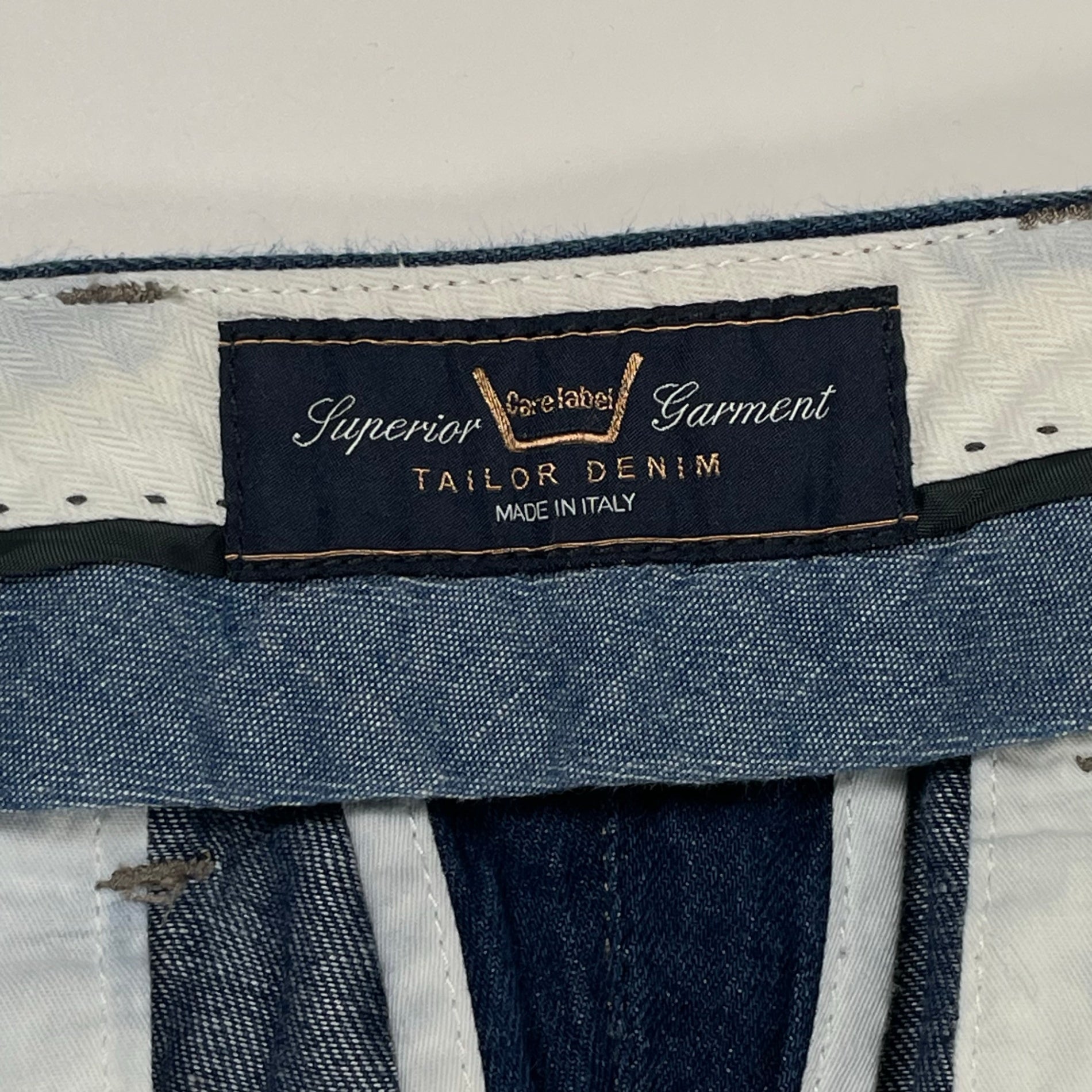 CARE LABEL ケアレーベル / コットンリネンデニムパンツ 参考定価：48,000程度 イタリア製 SIZE:31