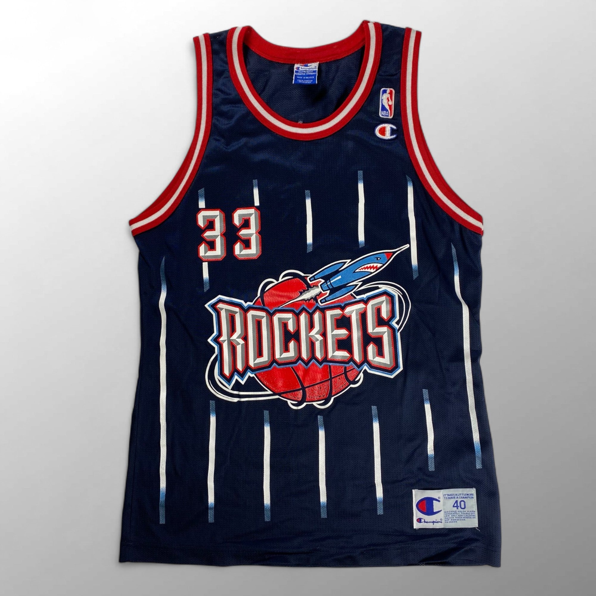 VINTAGE CHAMPION チャンピオン NBA / ゲームシャツ PIPPEN スコッティピッペン ROCKETS時代 33番 SIZE：40(L程度)