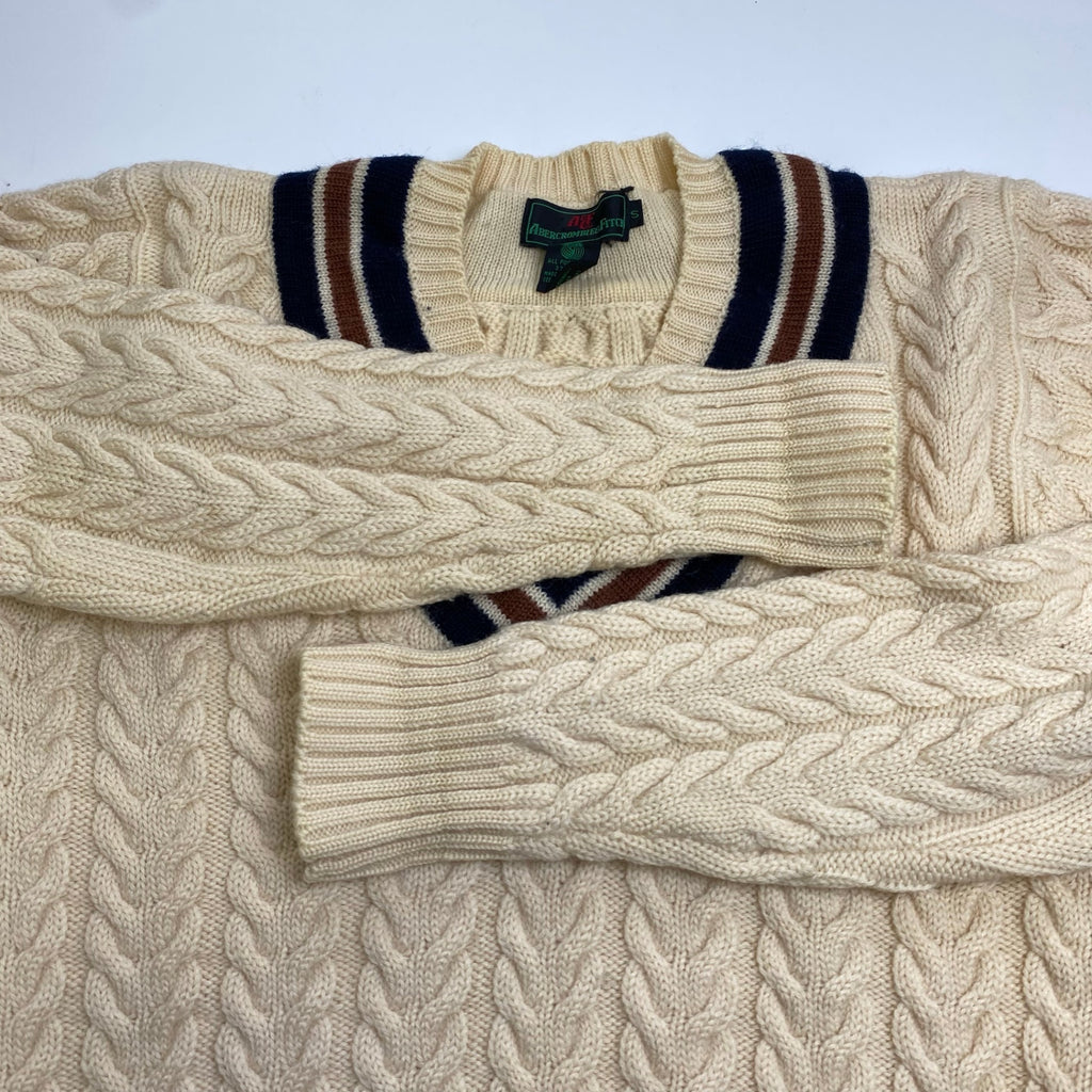 ABERCROMBIE＆FITCH アバクロンビー アンド フィッチ / ヴィンテージ チルデンニット ケーブルニット SIZE:S
