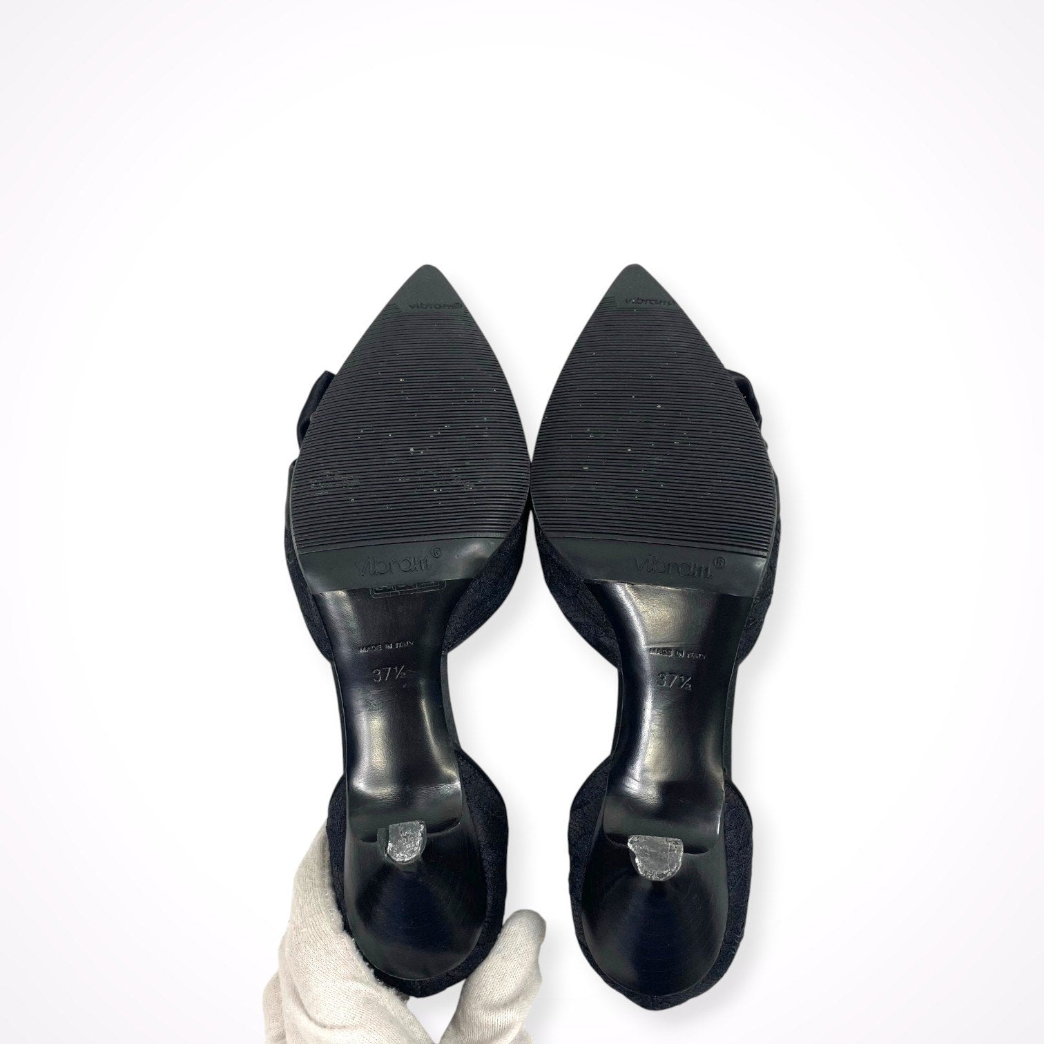 GIORGIO ARMANI / リボンジャガードパンプス 参考定価：200,000程度 SIZE：37 1/2