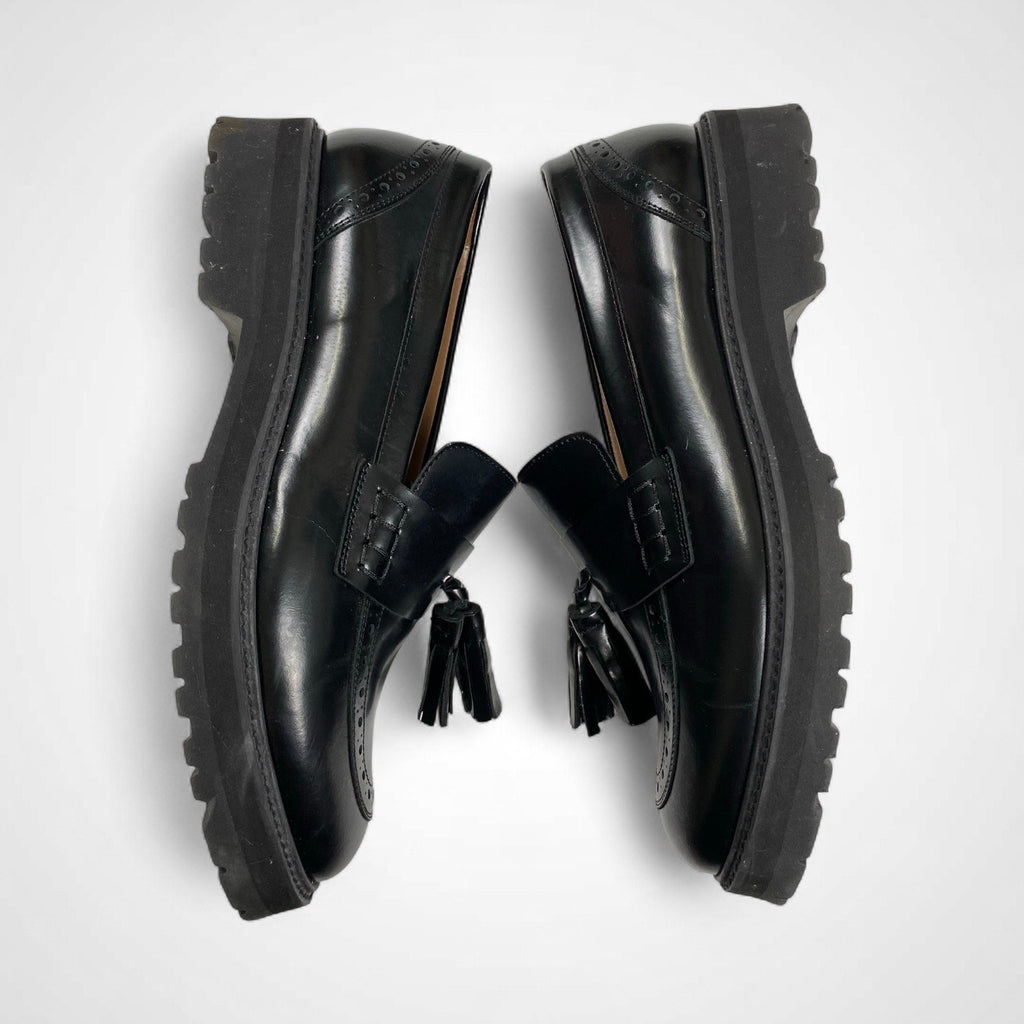 Pertini ペルティニ / タッセルローファー ブラック 参考定価：31,000+tax UNITED ARROWS取扱い SIZE:37.5(23.5cm程度)