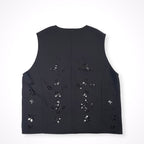 HARE / フラワーモチーフレーザーカットベスト 参考定価：13,000+tax SIZE:FREE