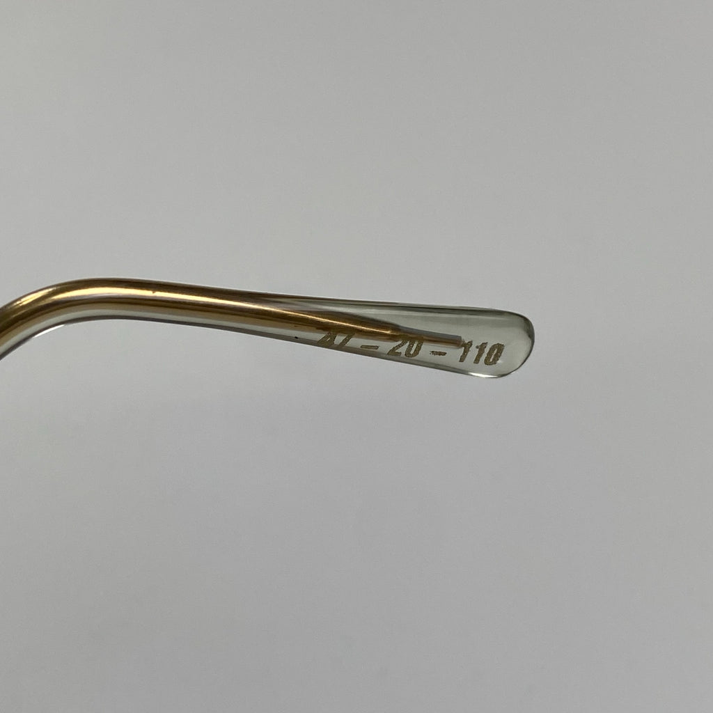 デッドストック 70s Hilton Classic / セル巻 パント型 デモレンズ入り 14K RG Chestnutカラー