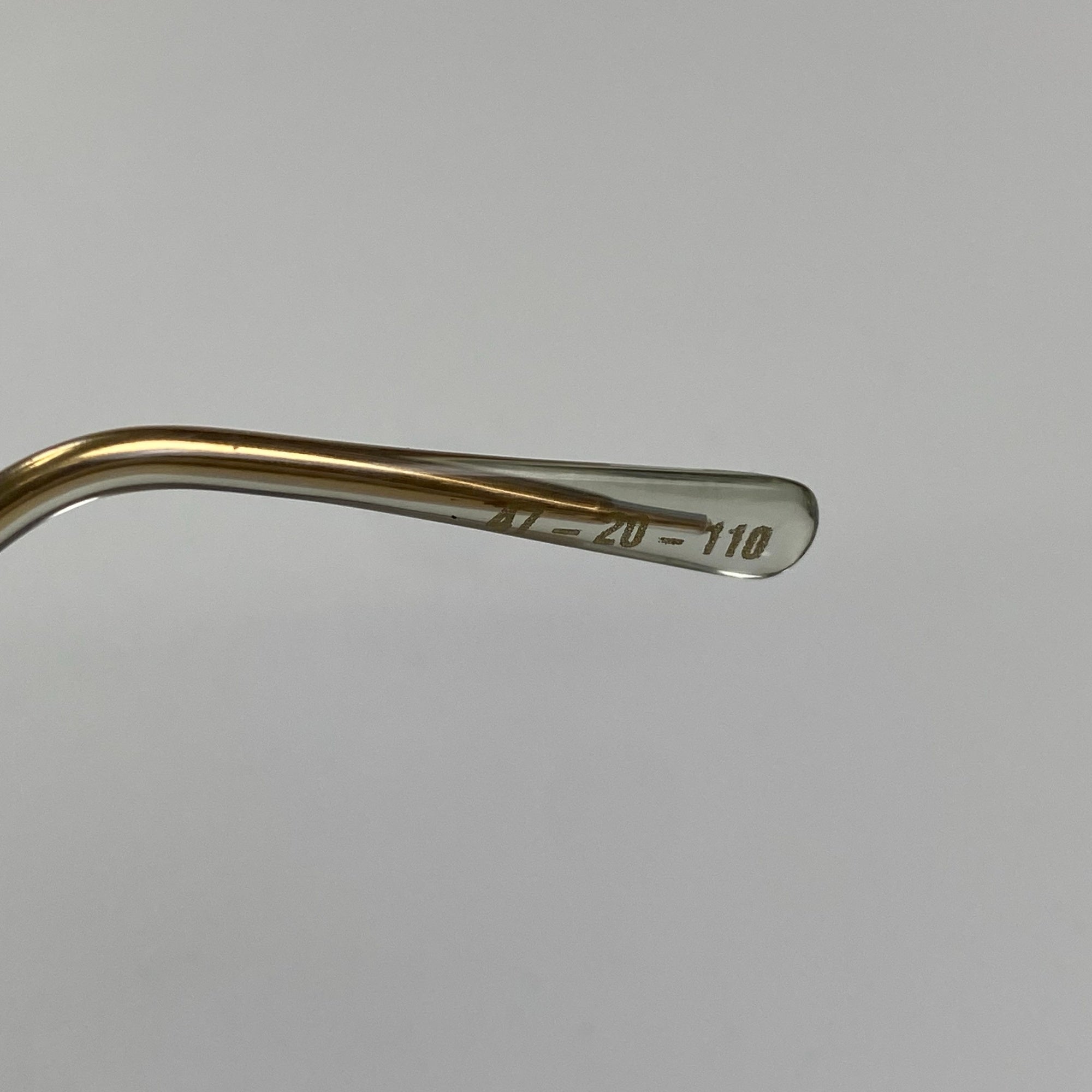 デッドストック 70s Hilton Classic / セル巻 パント型 デモレンズ入り 14K RG Chestnutカラー