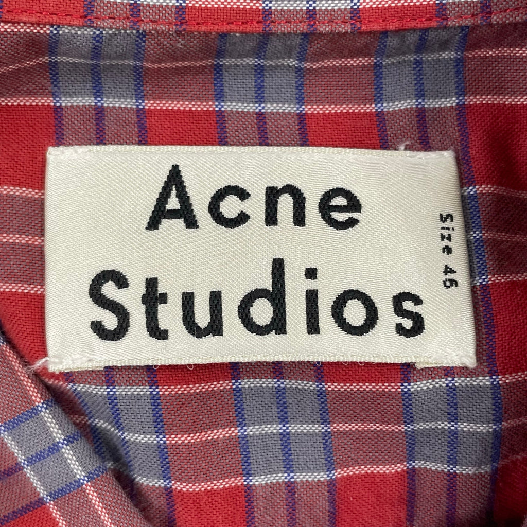 Acne Studios / Atlet Pyjama チェックシャツ 参考定価：45,000程度 SIZE:46