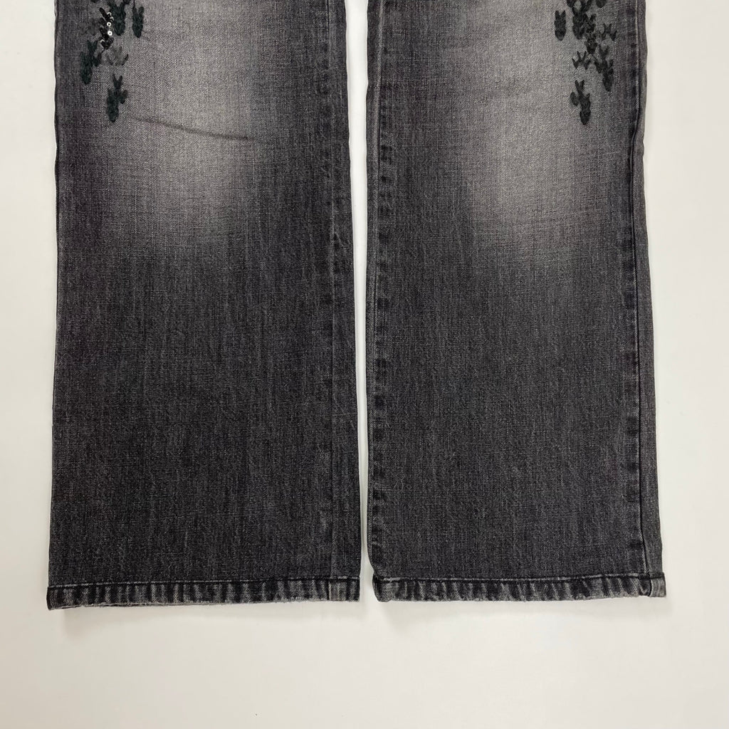 ERMANNO SCERVINO / ビジューデザインデニムパンツ 参考定価：110,000程度 SIZE:42