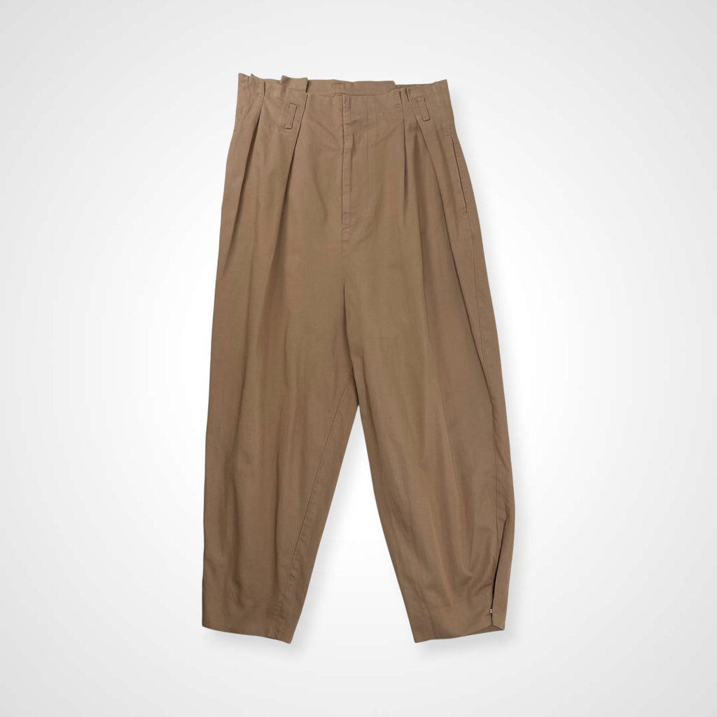 Dulcamara ドゥルカマラ / 2タックバルーン コットンパンツ ベージュ SIZE：0