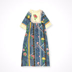 VINTAGE / 70s デニム転写ヴィンテージワンピース SIZE:S