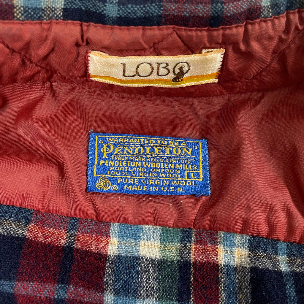 LOBO by Pendleton / 70sエルボーパッチネルシャツ USA製 SIZE:L