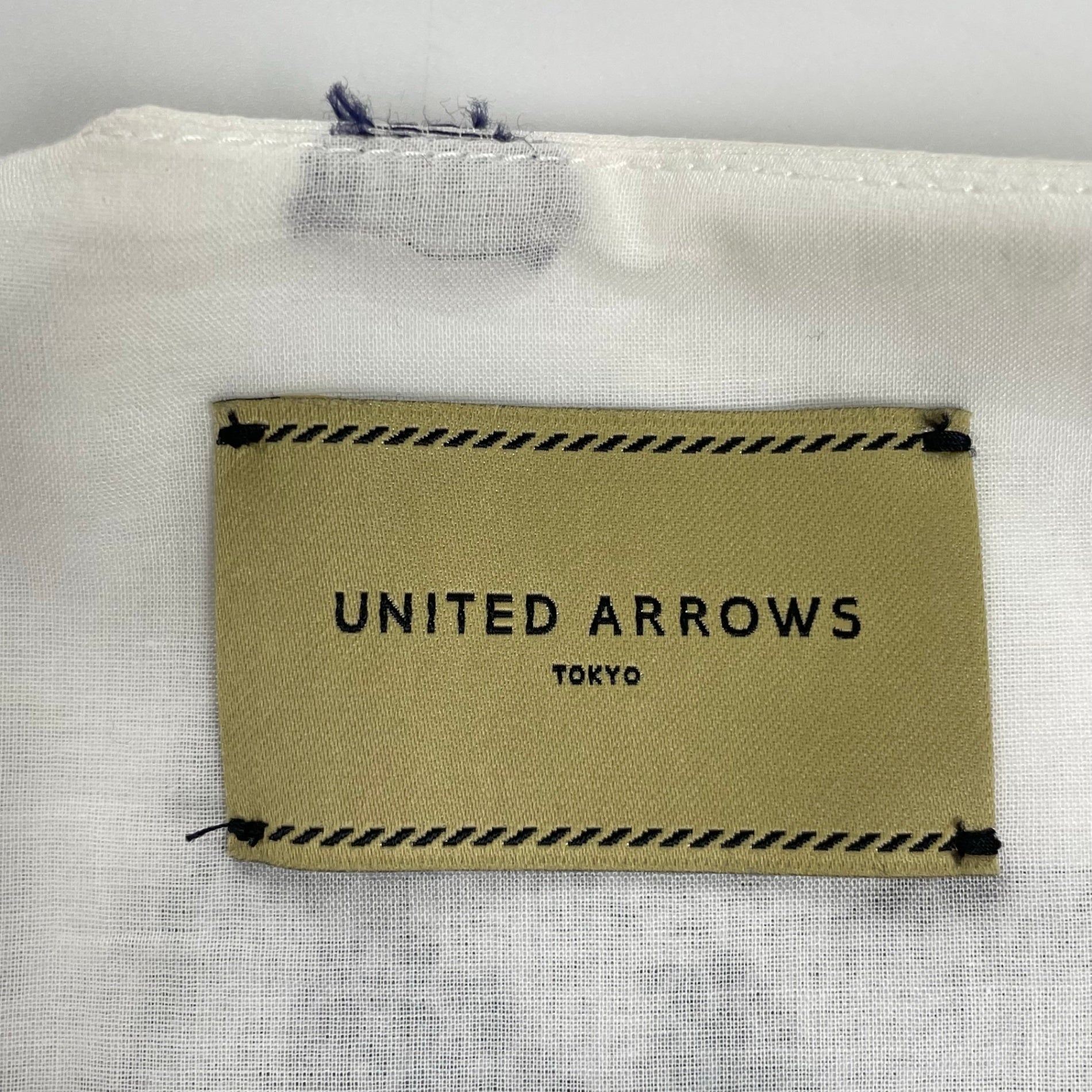UNITED ARROWS ユナイテッドアローズ / ヘンリーネック ジャガードシャツワンピース 参考定価：18,000程度 SIZE:36