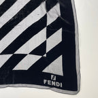 FENDI フェンディ / ヴィンテージシルクMIXシアースカーフ SIZE:95cm×95cm