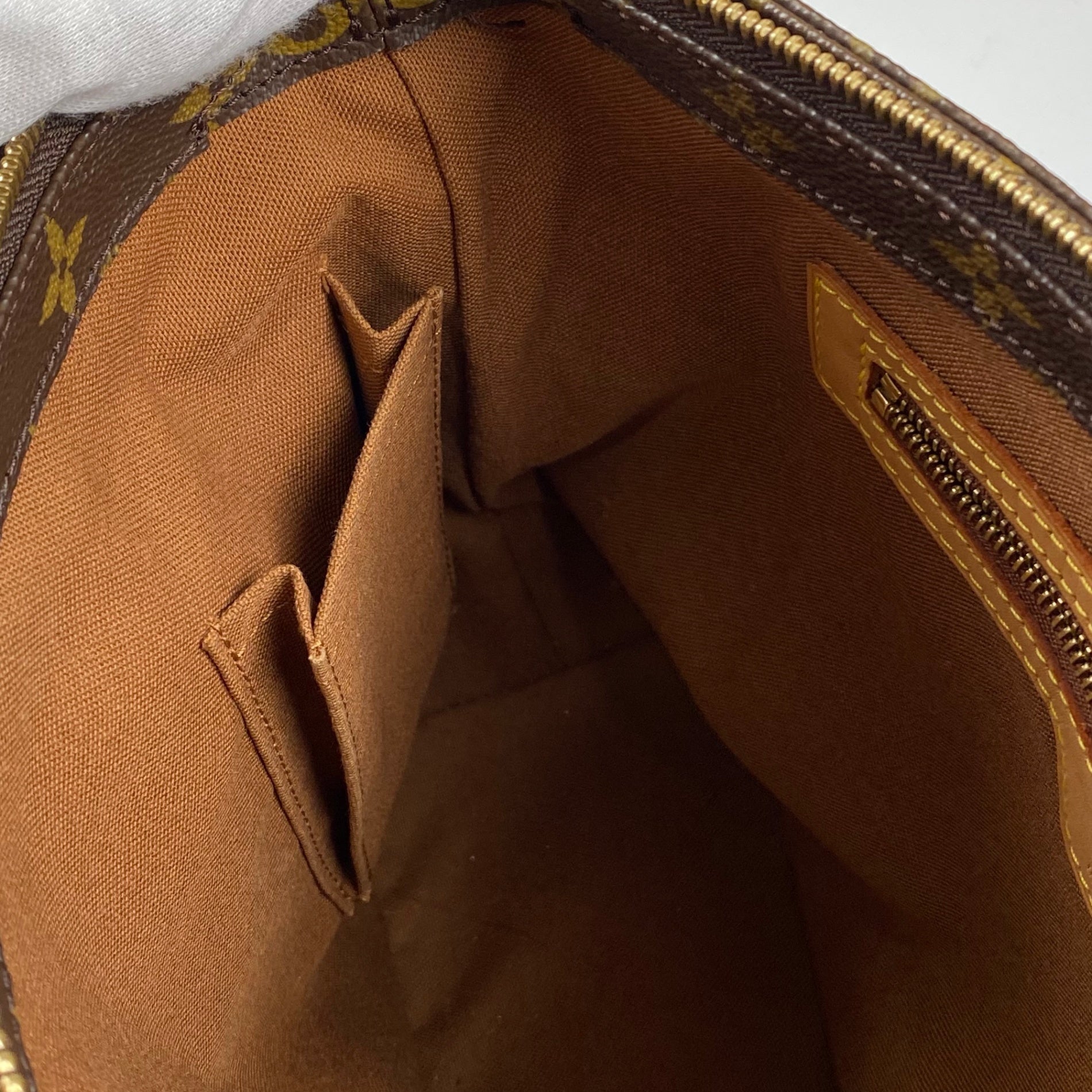 【鑑定済 美品】 LOUIS VUITTON ルイヴィトン / カバピアノ M51148 トートバッグ モノグラムキャンバス ブラウン 茶