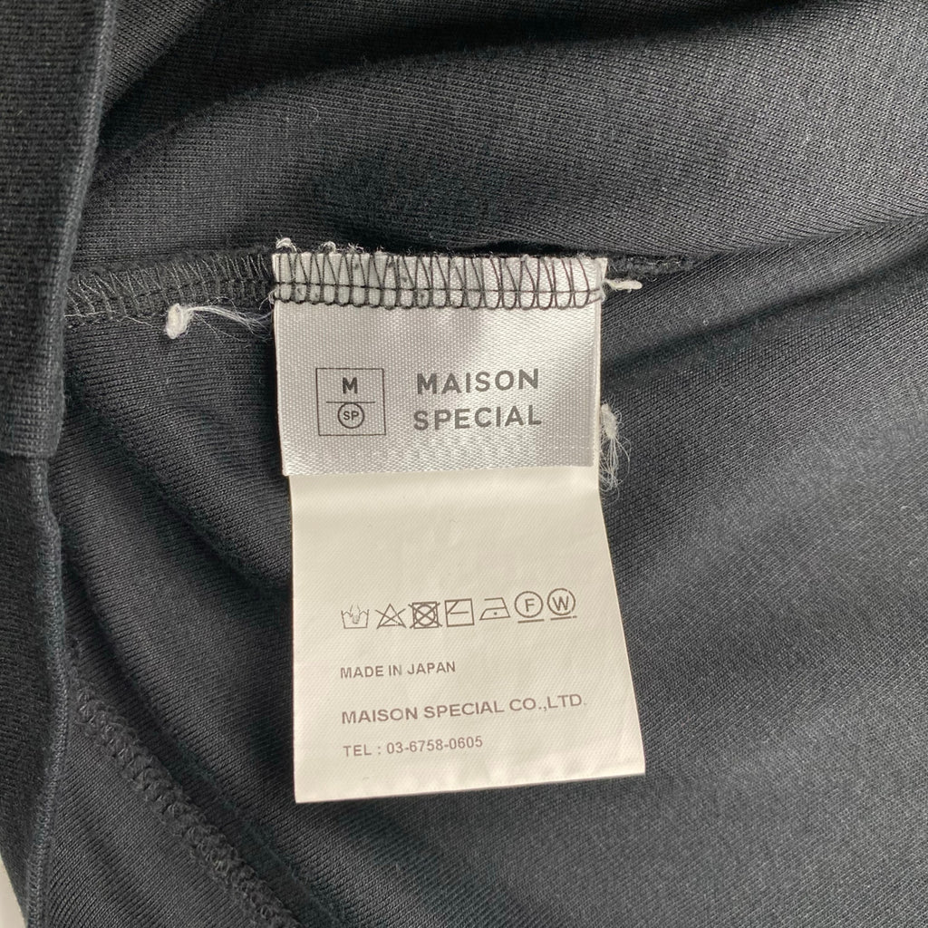 MAISON SPECIAL メゾンスペシャル / LOTUSウルトラファインスムースプライムオーバーロングカットソー ブラック SIZE：46(L程度)