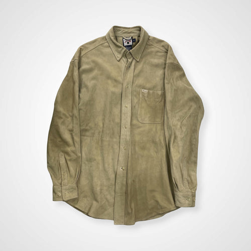 VINTAGE ヴィンテージ FACONNABLE / 古着 ゴートレザーシャツ ボタンダウン SIZE:L