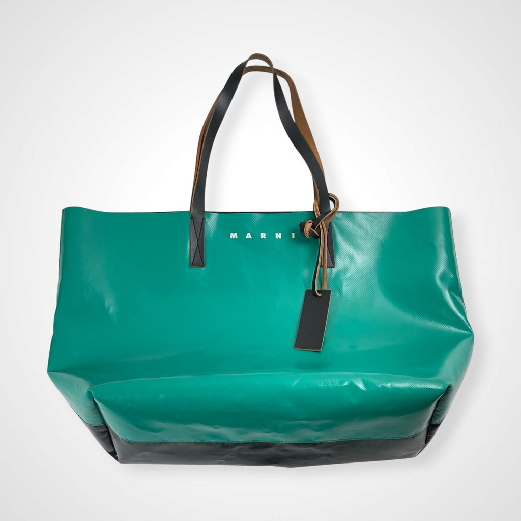 MARNI マルニ / TRIBECAトート トライベッカ グリーン×ブラック 参考定価：45,000+tax