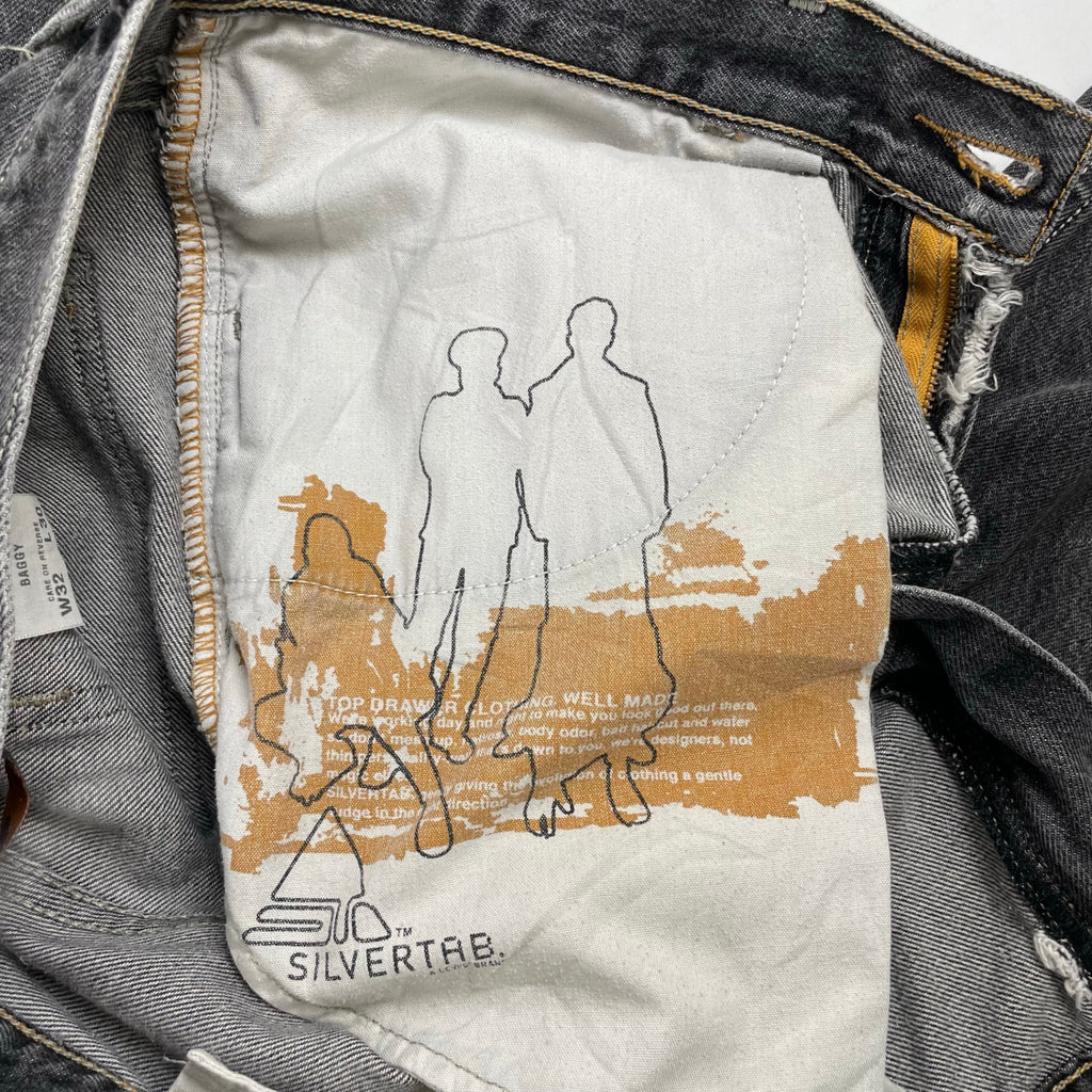 Levi's SILVER TAB リーバイス シルバータブ / 00s 先染め BAGGYデニム ブラック SIZE:W32×L30