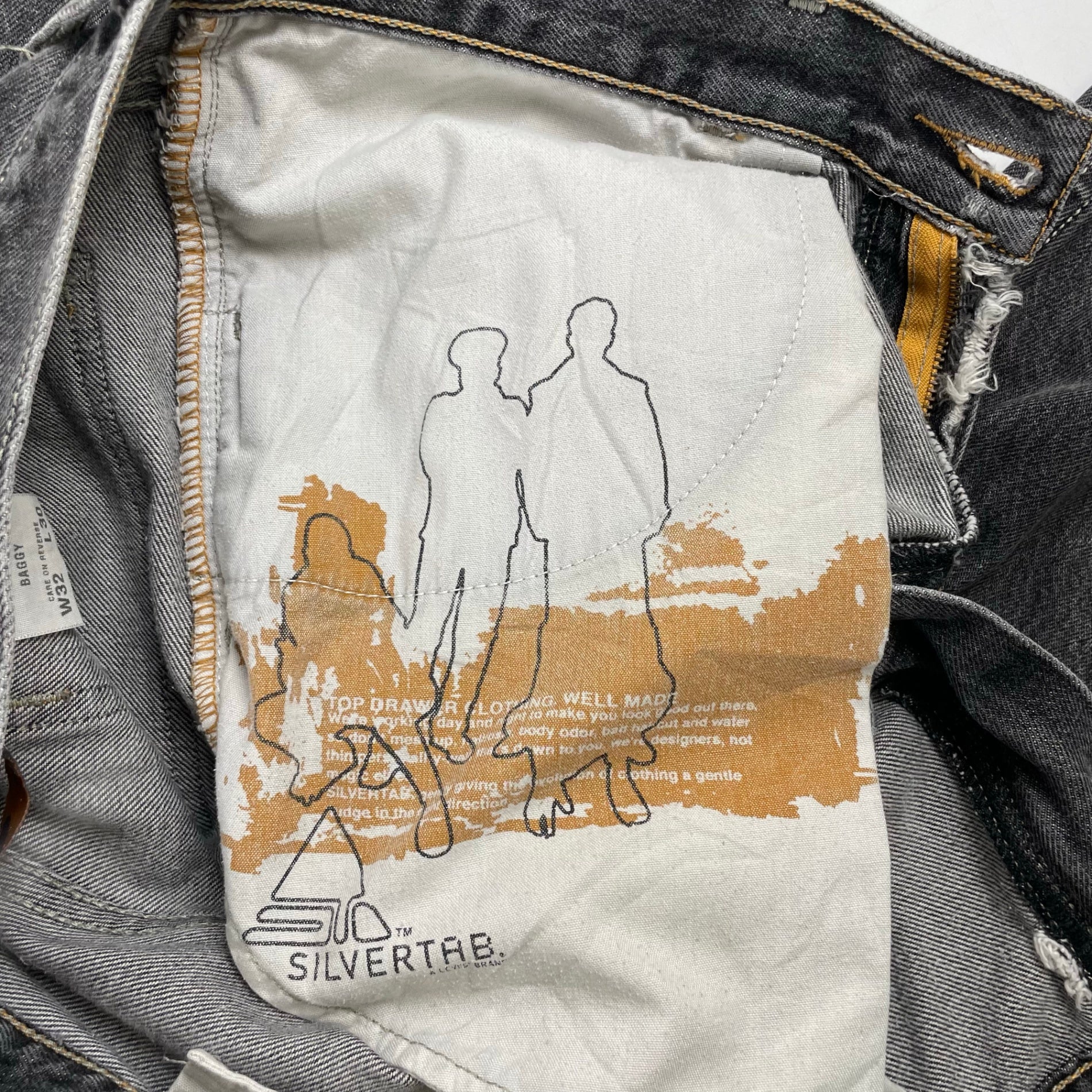 Levi's SILVER TAB リーバイス シルバータブ / 00s 先染め BAGGYデニム ブラック SIZE:W32×L30