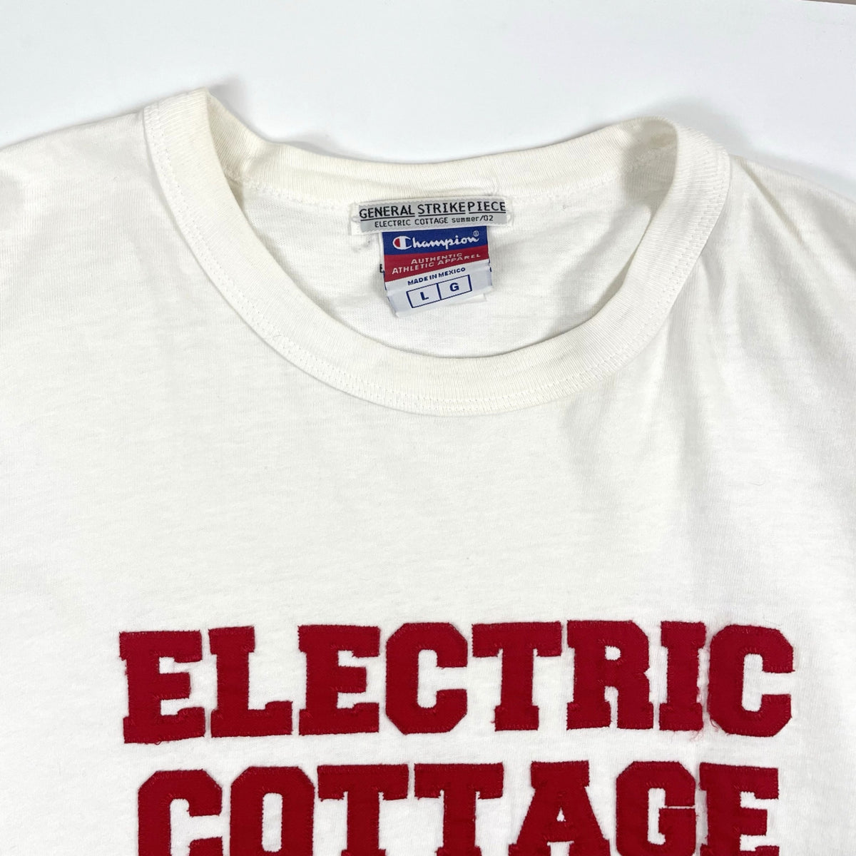ELECTRIC COTTAGE / パッチワークロゴTEE 02SS GENERAL STRIKE PIECE SIZE:L